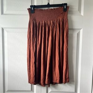 Kate Quinn Rust Bamboo skirt size XS